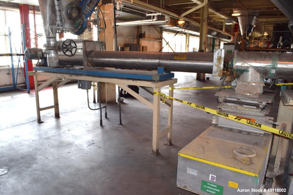 Used Vibra Screw 304 Stainless Steel Screw Feeder.