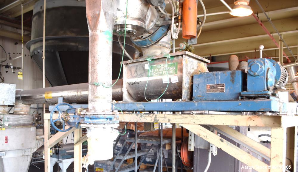 Used Vibra Screw 304 Stainless Steel Screw Feeder.