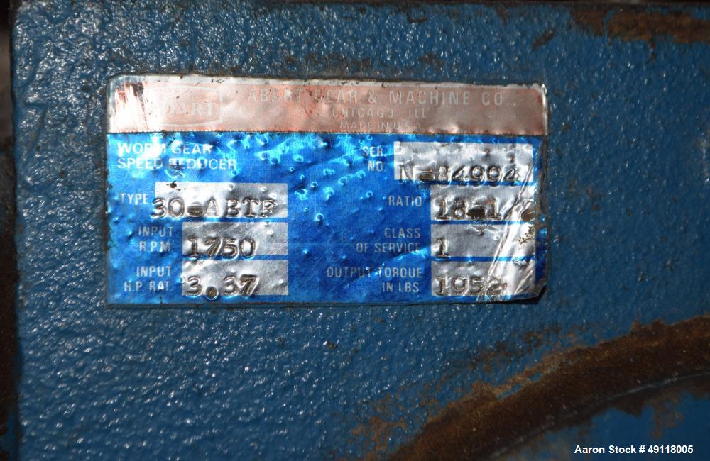 Used Vibra Screw 304 Stainless Steel Screw Feeder.