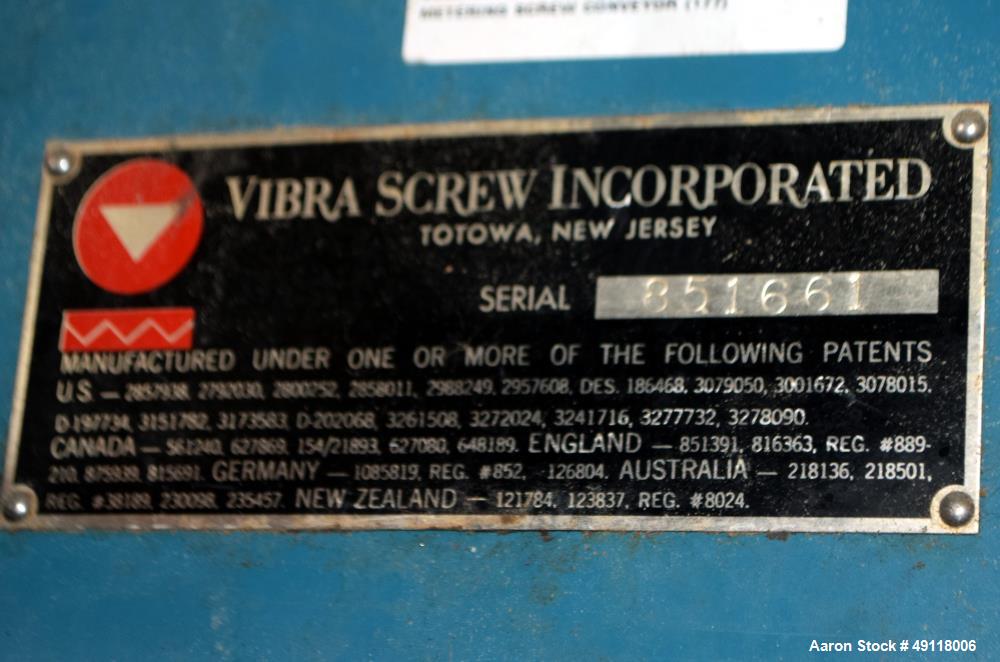 Used Vibra Screw 304 Stainless Steel Screw Feeder