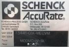 Used Schenck AccuRate Mechatron Volumetric Feeder, Model MC-1V-1A, 304 Stainless Steel. Approximately 2-7/8