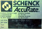 Used Schenck AccuRate Dry Material Feeder, model MOD610M, stainless steel. Approximately 1-3/8