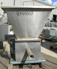 Used Acrison volumetric feeder, model 105ZW, 304 stainless steel. 1-3/4