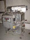 Used Acrison Wildflow Model 203 Feeder. Capacity approximately 2 lb batches. Stainless steel construction. Hard plastic conveyor, 36