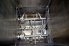Used Acrison Weight-Loss-Differential Weigh Feeder, Model 405-50-50-BDF1-D/2, 304 Stainless Steel. Feed range 50 pounds per hour maximum. Triple auger/agitator metering with (2) large agitators, and ...
