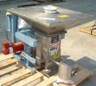 Used-Acrison Weigh Feeder, Stainless Steel Contact Parts and Screw, Model GP403-300-100-101-DD. Drive is a Baldor direct cur...