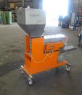 Used Engelhardt Continuous Dosing Weigher, Type KDE-GL 800E. Consists of top feed hopper, vibratory feeder with cover, weighing system, bottom discharge vibratory feeder. Has Engelhardt model DPC3000...