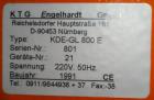 Used Engelhardt Continuous Dosing Weigher, Type KDE-GL 800E. Consists of top feed hopper, vibratory feeder with cover, weighing system, bottom discharge vibratory feeder. Has Engelhardt model DPC3000...