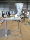 Used- K-Tron Feeder, Model F-1. 2" diameter x 24" long screw. Stainless steel construction. Mounted on a carbon steel cart 5...