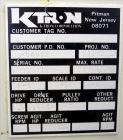 Used K-Tron Volumetric Loss In Weight Feeding System