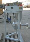 Used K-Tron Vibratory Feeder, Model K2MLKV2, 304 Stainless Steel.  Rated approximately 100 pounds per hour.  Includes a top mounted 316 stainless steel hopper and a Smart Control Module with keypad.