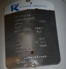 Used K-Tron Screw Type Modular Loss In Weight Feeder, Model K2MLT20, Stainless Steel. Approximate 3/4