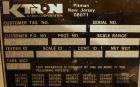 Used K-Tron feeder with approximate 31mm screw