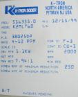 Used K-Tron screw type modular loss in weight feeder, model K2MLT60, 316 stainless steel. Approximately 2 1/4