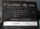 Used MetalFab Volumetric Screw Feeder, Model DB1-4