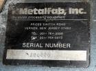 Used MetalFab Volumetric Screw Feeder, Model DB2-6