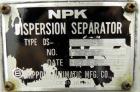 Used- Stainless Steel NPK Dispersion Seperator, Model DS-5