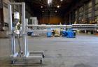 Used Coating Drum Powder Feed Screw, 304 Stainless Steel