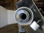 Used- Coating Drum Powder Feed Screw, 304 Stainless Steel