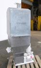 Used Vibra Screw Volumetric 1’’ Versi Feeder, 304 Stainless Steel. Bulk density 47 pounds a cubic foot, flow rate 130-180 pounds an hour. Driven by a 3/4 hp, 3/60/460 volt, 1750 rpm XP gear motor. Un...