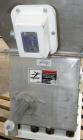 Used Vibra Screw Volumetric 1’’ Versi Feeder, 304 Stainless Steel. Bulk density 47 pounds a cubic foot, flow rate 130-180 pounds an hour. Driven by a 3/4 hp, 3/60/460 volt, 1750 rpm XP gear motor. Un...