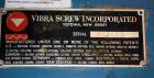 Used Vibra Screw 304 Stainless Steel Screw Feeder.