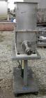 USED: Vibra Screw volumetric feeder, 304 stainless steel. Approximate 1-3/4