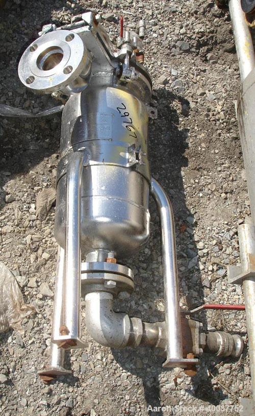 Used-Culter Basket Filter, stainless steel construction, 7" diameter x 10" deep basket, rated 150 PSI at 300 degrees F, seri...