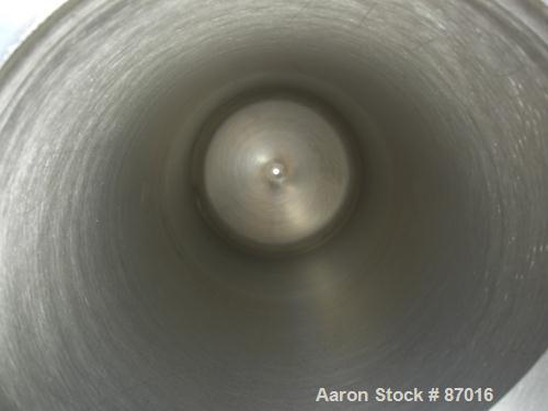 USED: AMF Cuno Zeta Plus cartridge filter, model 12ZP3, 316 stainless steel. 12" diameter x 36" long. Dish top, flat bolt-on bottom. Internal rated 125 psi at 200 deg F. 2" inlet/outlet. Mounted on a...
