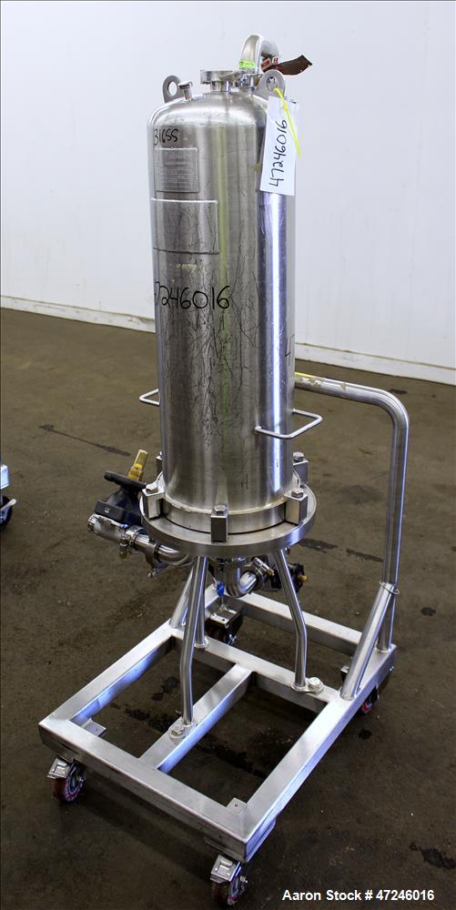 Used Allegheny Bradford Corp Filter Housing, Volume 45 liter, 316 Stainless Ste