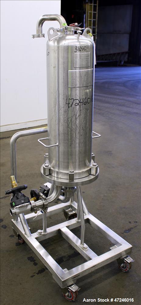 Used Allegheny Bradford Corp Filter Housing, Volume 45 liter, 316 Stainless Ste