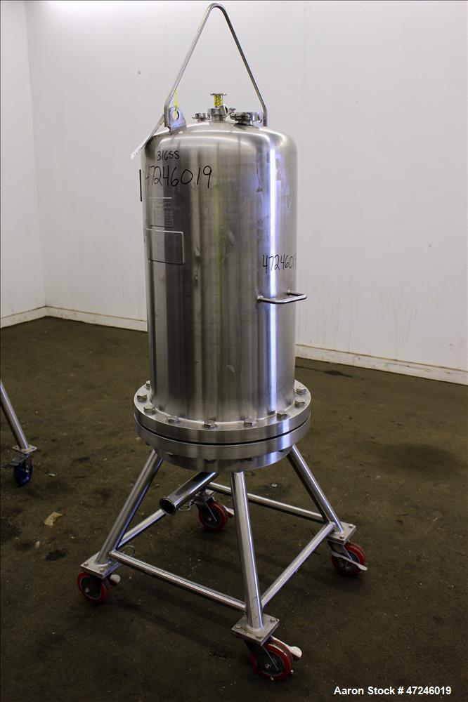 Used Allegheny Bradford Corp Filter Housing, Volume 140 liters, 316 Stainless S