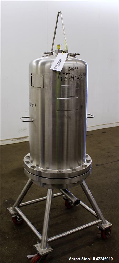 Used Allegheny Bradford Corp Filter Housing, Volume 140 liters, 316 Stainless S