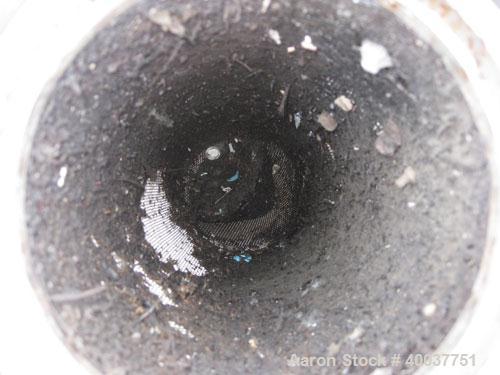 Used American Basket Filter, Stainless Steel. 7" Diameter x 24" deep baskets, rated 150 psi at 150 degrees F, serial #7980.