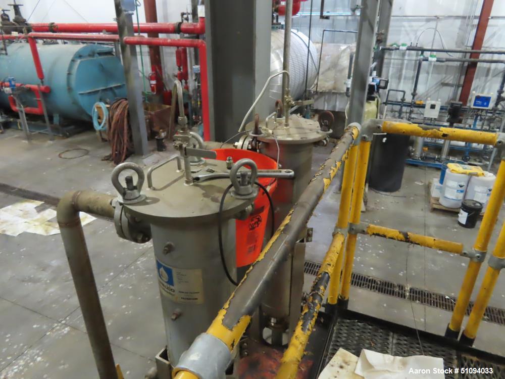 Used Shelco Bag Filter Housing, Model BFS-2SB-2F, Stainless Steel. Approximate 8" diameter x 36" straight side. Internal rated 150 psi. Serial# 164261. ** This will not be available for delivery unti...