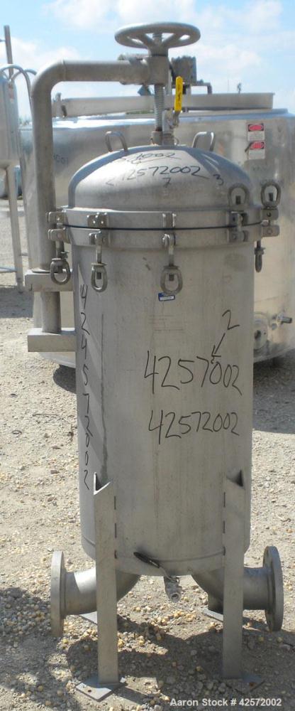 Used Stainless Steel Commercial Filter Corporation Cartridge Filter, 