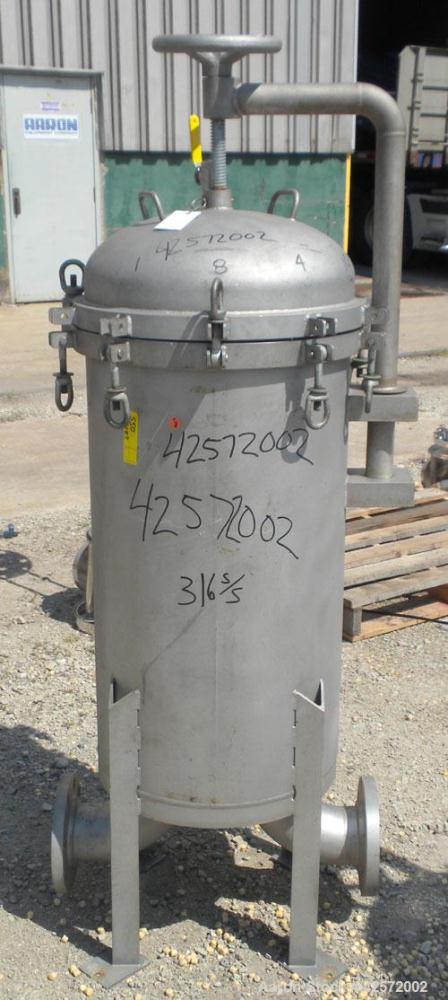 Used Stainless Steel Commercial Filter Corporation Cartridge Filter, 