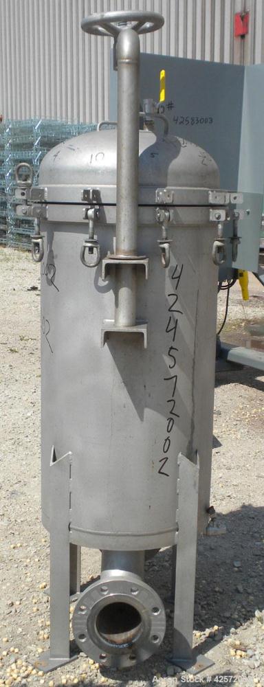 Used Stainless Steel Commercial Filter Corporation Cartridge Filter, 