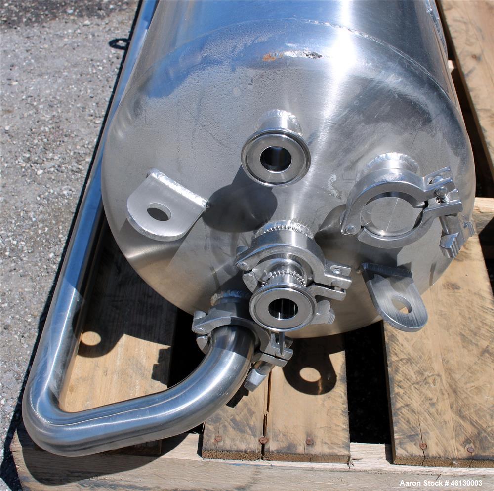 Used Cuno Dual Filter Skid, Model 12ZPB4, 316L Stainless Steel. (2) Cartridge filter housings, no filters, approximately 12-1/2" diameter x 47" straight side. Internal rated 75 psi/full vacuum at -20...