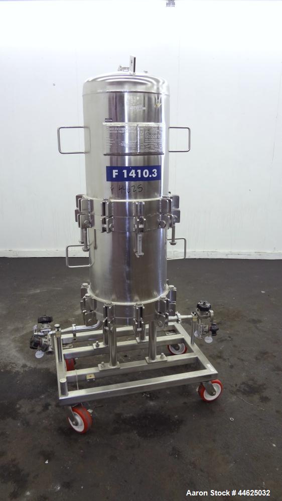 Used Stainless Steel Cuno Zeta Plus Cartridge Filter Housing, Model 16ZPB4