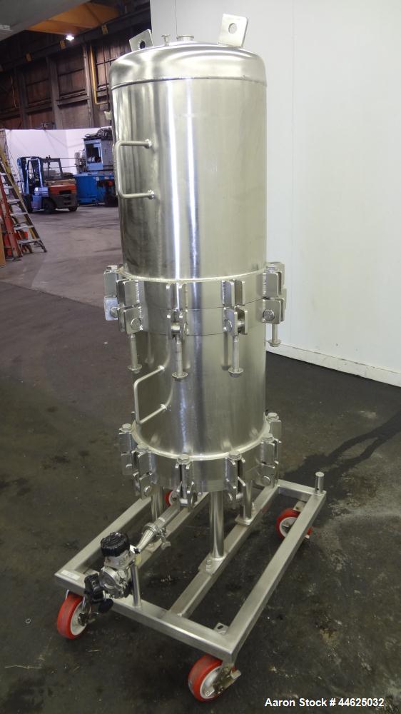 Used Stainless Steel Cuno Zeta Plus Cartridge Filter Housing, Model 16ZPB4