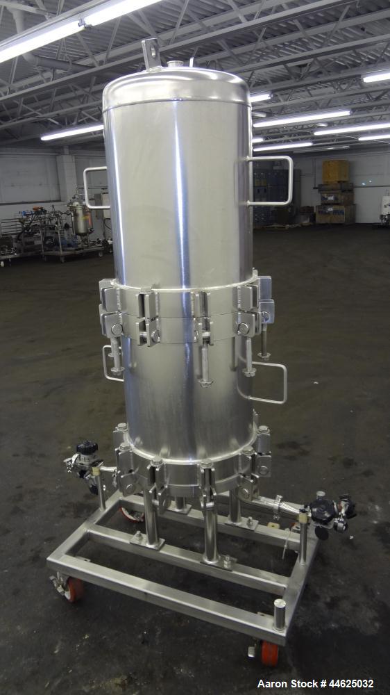 Used Stainless Steel Cuno Zeta Plus Cartridge Filter Housing, Model 16ZPB4