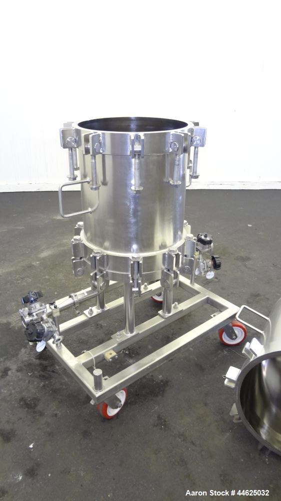 Used Stainless Steel Cuno Zeta Plus Cartridge Filter Housing, Model 16ZPB4