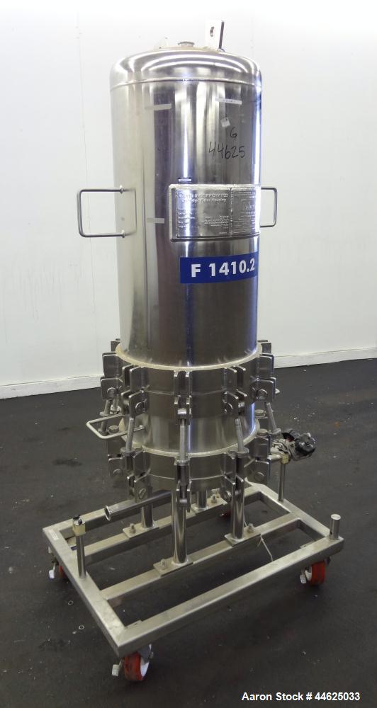 Used Stainless Steel Cuno Zeta Plus Cartridge Filter Housing, Model 16ZPB4