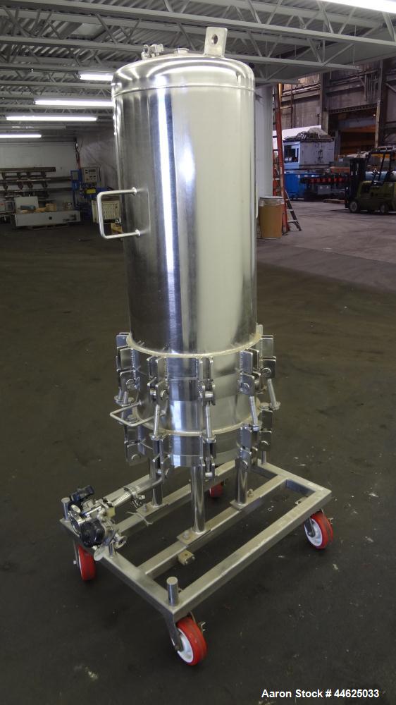 Used Stainless Steel Cuno Zeta Plus Cartridge Filter Housing, Model 16ZPB4