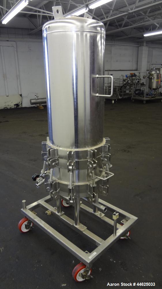 Used Stainless Steel Cuno Zeta Plus Cartridge Filter Housing, Model 16ZPB4