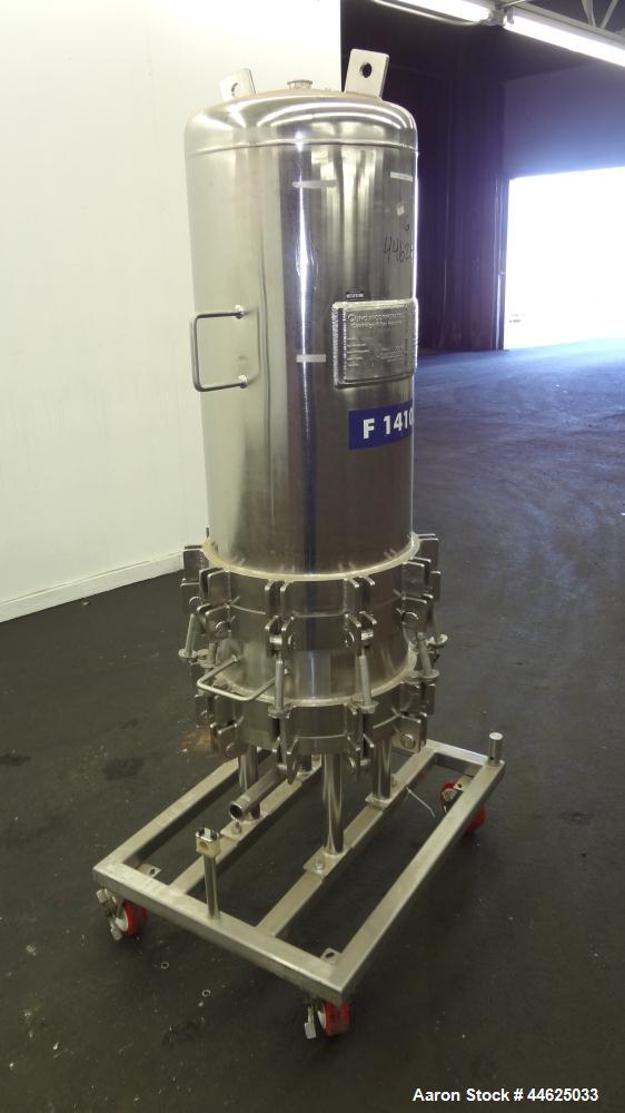 Used Stainless Steel Cuno Zeta Plus Cartridge Filter Housing, Model 16ZPB4