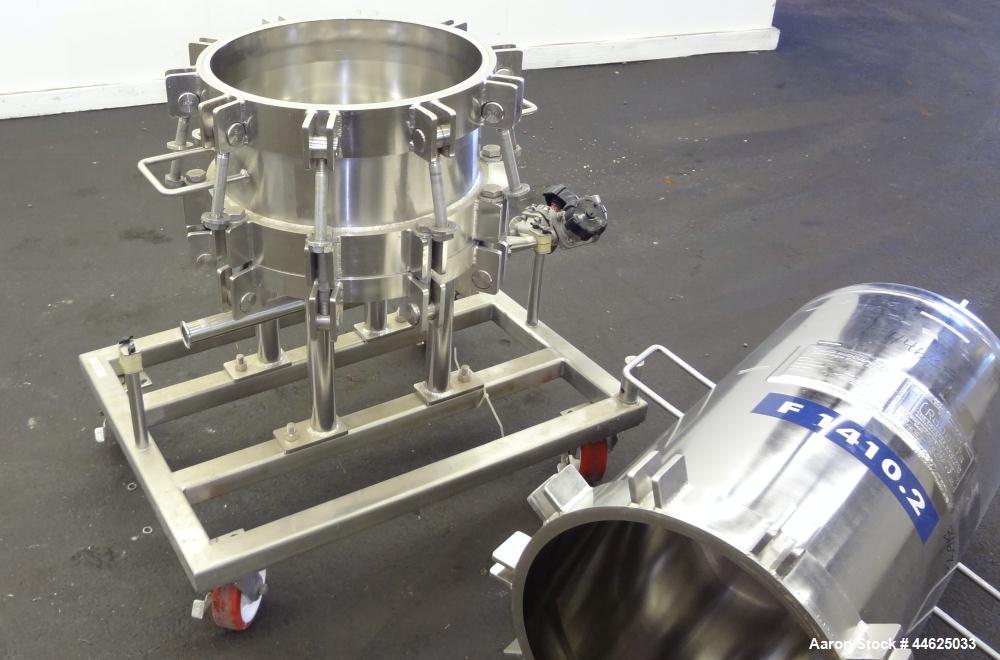 Used Stainless Steel Cuno Zeta Plus Cartridge Filter Housing, Model 16ZPB4