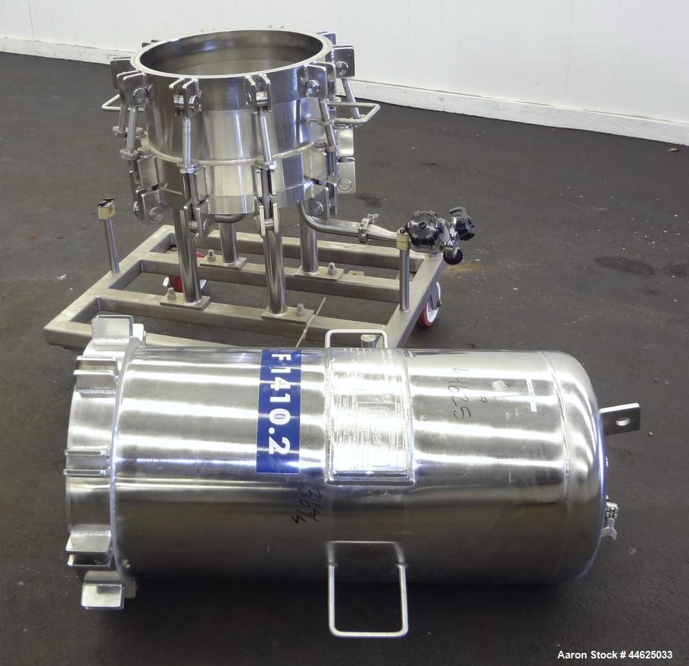 Used Stainless Steel Cuno Zeta Plus Cartridge Filter Housing, Model 16ZPB4