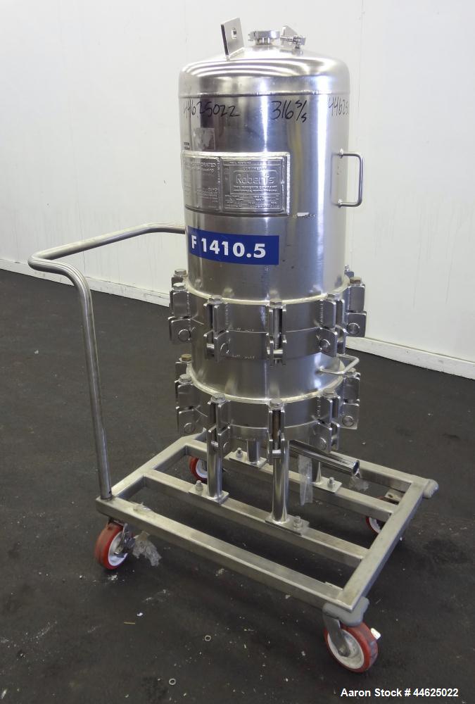Used Stainless Steel Cuno Zeta Plus Cartridge Filter Housing, Model 16ZPB3